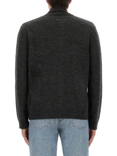 MM6 MAISON MARGIELA MM6 MAISON MARGIELA GREY WOOL ACRYLIC SWEATERS