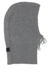 Mm6 Maison Margiela Grey Wool Blend Balaclava In Gray
