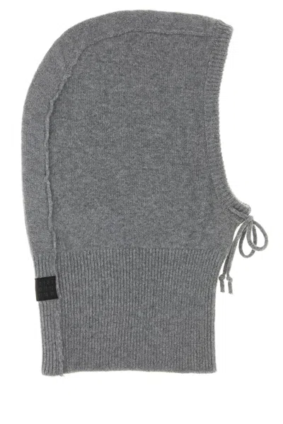 Mm6 Maison Margiela Grey Wool Blend Balaclava In Gray