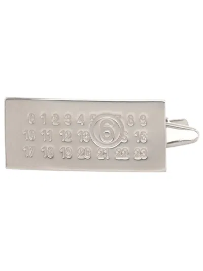 Mm6 Maison Margiela Hair Clip In Silver