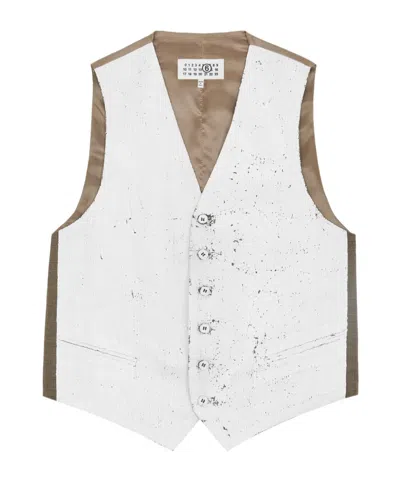 MM6 MAISON MARGIELA HALF PAINTED WAISTCOAT
