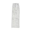 Mm6 Maison Margiela Hand-painted Denim Long Skirt In White