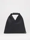 Mm6 Maison Margiela Triangle Small Graphic-print Tote In Black
