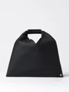 Mm6 Maison Margiela Triangle Small Graphic-print Tote In Black