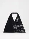 Mm6 Maison Margiela Mini Classic Japanese Established-print Top-handle Bag In White