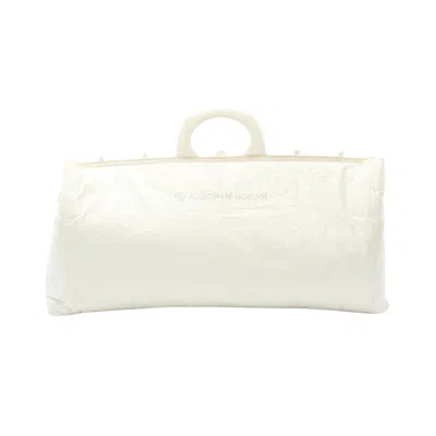 Mm6 Maison Margiela Handbag Tote Bag Fabricreverse Logo In White