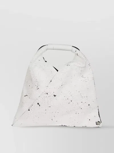 Mm6 Maison Margiela Handbag With Textured Surface And Top Handle