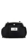 Mm6 Maison Margiela Black Fabric Inside-out Clutch In Black