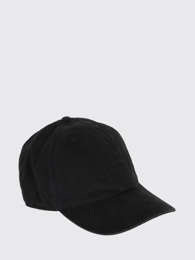 Mm6 Maison Margiela Logo Embroidered Cap In Black