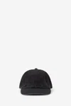 Mm6 Maison Margiela Mm6 By Maison Margiela Curved Brim Baseball Cap With Subtle Logo In Black