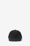 Mm6 Maison Margiela Mm6 By Maison Margiela Curved Brim Baseball Cap With Subtle Logo In Black