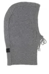 Mm6 Maison Margiela Grey Wool Blend Balaclava In Gray