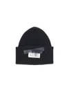 Mm6 Maison Margiela Ribbed Wool Blend Cap In Blue