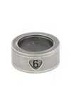 Mm6 Maison Margiela Heart-shape Frame Ring In Silver