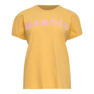 Mm6 Maison Margiela Heavy Cotton Jersey T-shirt In Yellow