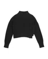 Mm6 Maison Margiela Maglione A Collo Alto Ritagliato In Black