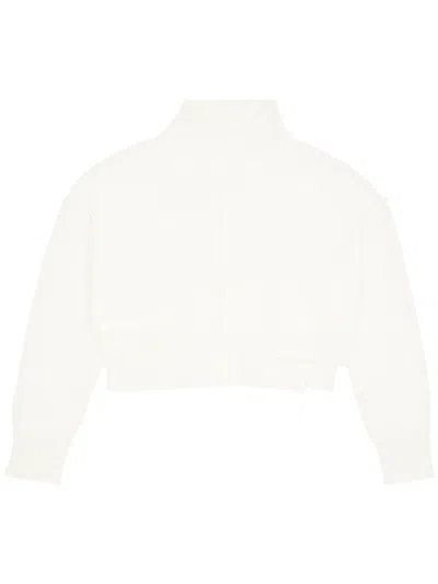 Mm6 Maison Margiela High-neck Cut-out Jumper In White