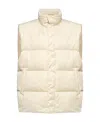 Mm6 Maison Margiela High-neck Padded Gilet In Nude