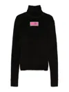 Mm6 Maison Margiela Numbers-motif Sweater In Black