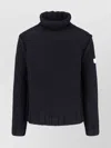 Mm6 Maison Margiela Mm6 By Maison Margiela Knitted Black Sweater With High Collar And Ribbed Finishes In Black