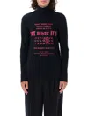 Mm6 Maison Margiela High Neck Top Lycra In Black