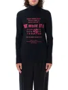Mm6 Maison Margiela High Neck Top Lycra In Black