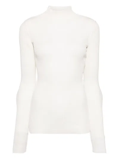 Mm6 Maison Margiela High-neck Top In Neutrals