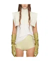 Shop Mm6 Maison Margiela High-necked Sweater In Nude