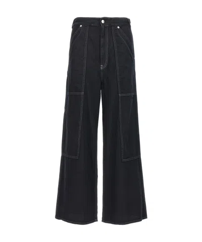 MM6 MAISON MARGIELA MM6 MAISON MARGIELA WIDE LEG PANELLED JEANS