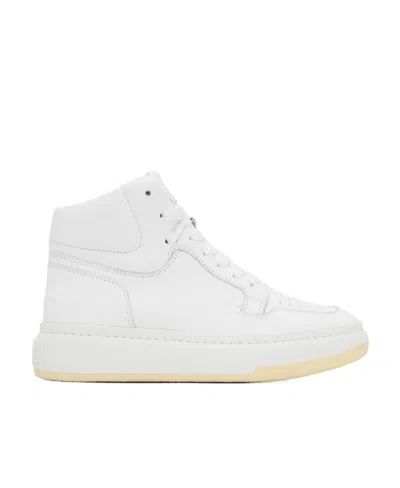 Mm6 Maison Margiela High-top Lace-up Sneakers In White