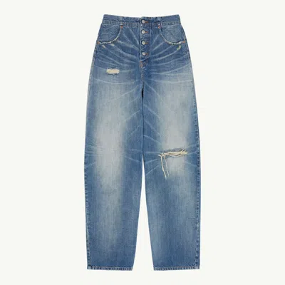 Mm6 Maison Margiela High Waist Jeans In Blue
