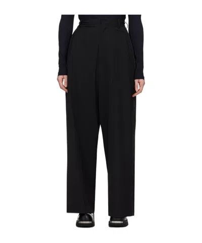 Mm6 Maison Margiela High-waist Tailored Trousers In Black