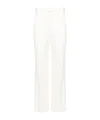 Mm6 Maison Margiela High-waist Tailored Trousers In White