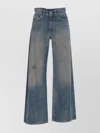 Mm6 Maison Margiela High Waist Wide Leg Denim Jeans