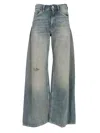 Mm6 Maison Margiela Blue Twisted Outseam Jeans In Blue