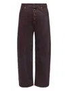 Mm6 Maison Margiela High-waisted Button-fly Jeans In Purple