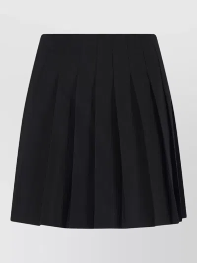 Mm6 Maison Margiela High Waisted Midi Skirt Pleated Mini In Multi