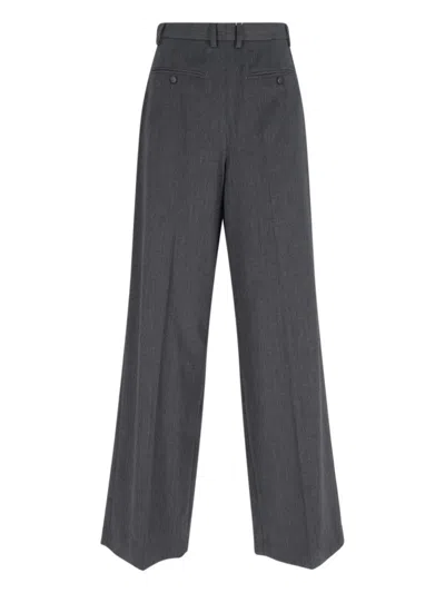 MM6 MAISON MARGIELA HIGH-WAISTED TAILORED PANTS WITH WIDE LEG