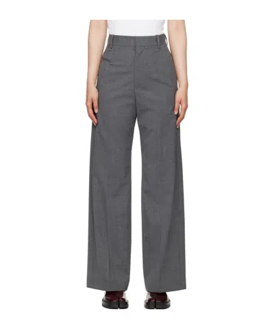 Mm6 Maison Margiela High-waisted Tailored Trousers In Black