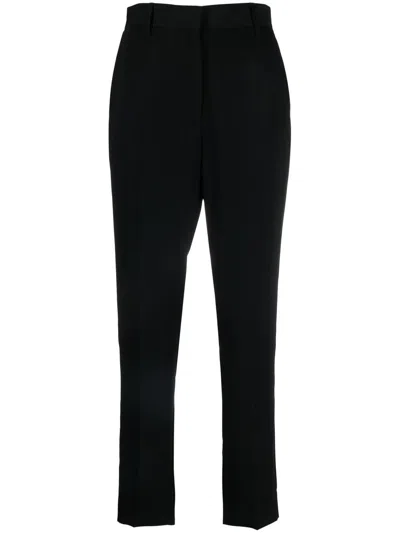 Mm6 Maison Margiela High-waisted Trousers In Black