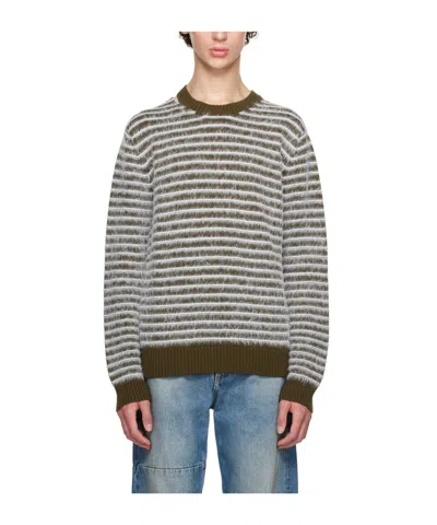 Mm6 Maison Margiela Hollow-out Detail Sweater In Gray