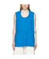 Mm6 Maison Margiela Hollow Vest In Blue