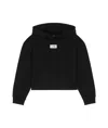 Mm6 Maison Margiela Numbers-motif Drawstring Hoodie In Black