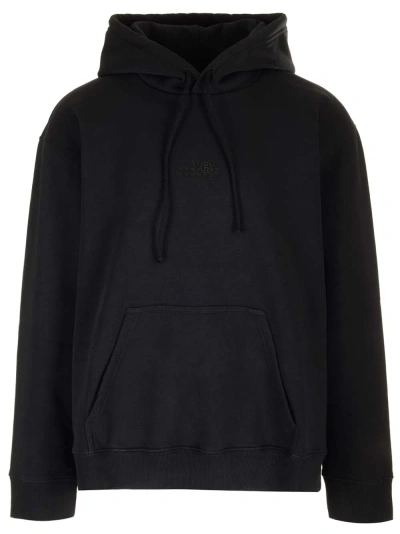 Mm6 Maison Margiela Hooded Sweatshirt In Black