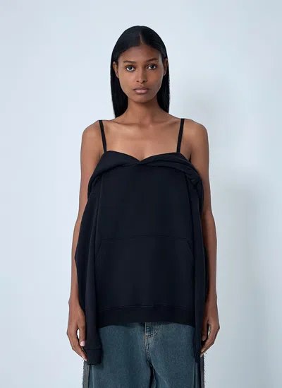 Mm6 Maison Margiela Hooded Sweatshirt In Blue