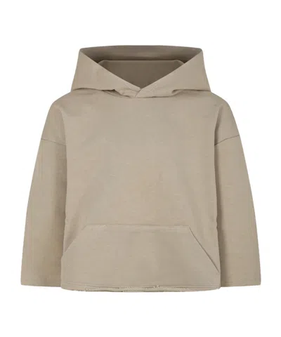 Mm6 Maison Margiela Kids' Hooded Sweatshirt In Nude