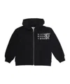 Mm6 Maison Margiela Black Hoodie With Fixed Hood And Logo On The Front In Cotton Boy In Black