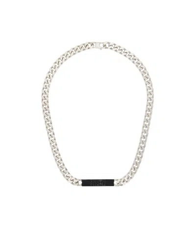 Mm6 Maison Margiela Horse Necklace In White