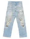 Mm6 Maison Margiela Mm6 By Maison Margiela Relaxed Fit High-waisted Distressed Jeans