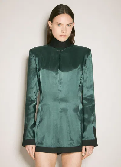 Mm6 Maison Margiela Inside-out Blazer In Green